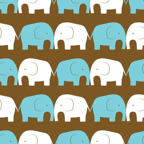 Elephant seamless pattern — Stock Vector