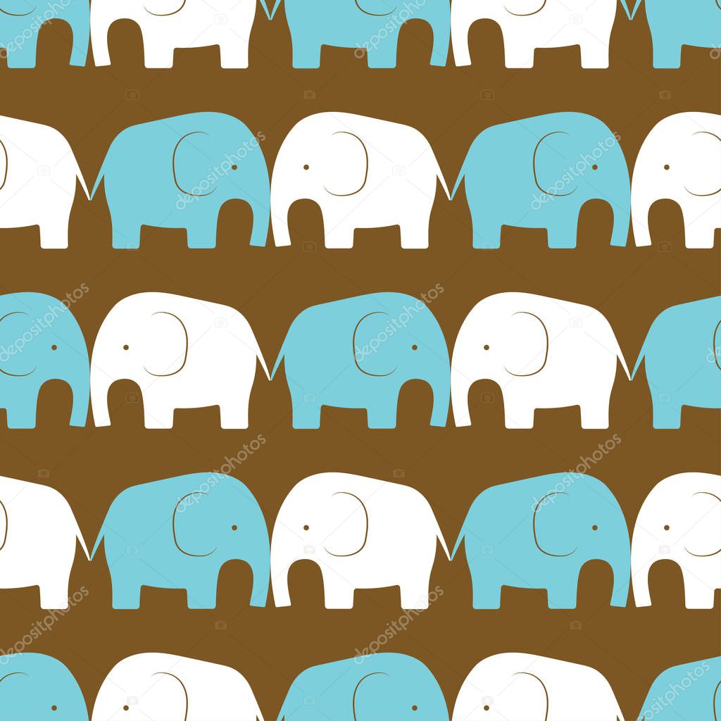 elephant seamless pattern
