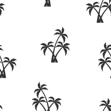 Beyaz Palmiye ağaçları ile Dikişsiz desen