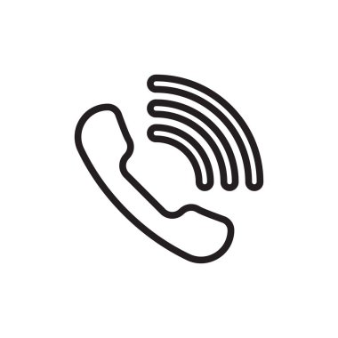 Dalgalar ile yakışıklı anahat. Arama simgesi. Vektör Illustration