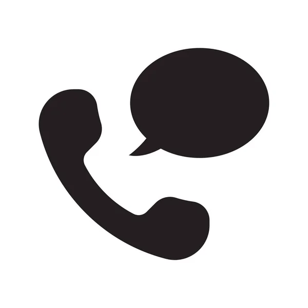 Telefon kézibeszélő-val beszéd buborék — Stock Vector