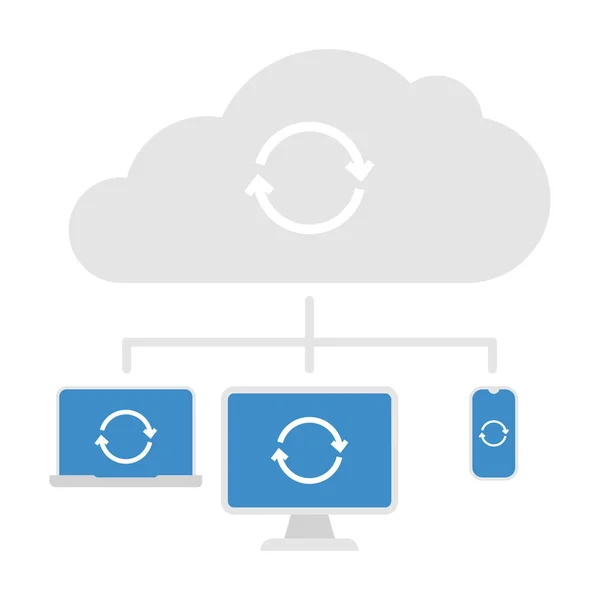 Cloud Server Vector Icon — Stock Vector