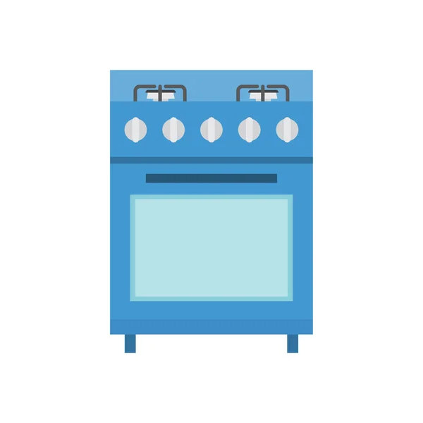 Kitchen domestic gas oven icon — Stock Vector