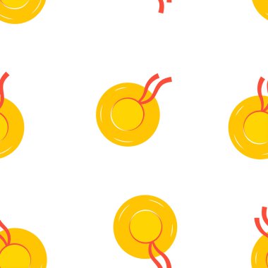 plaj şapkaları ile sorunsuz desen