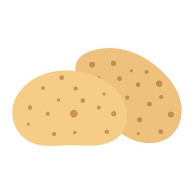 Patates vektör illüstrasyon. Yalıtılmış beyaz arka plan