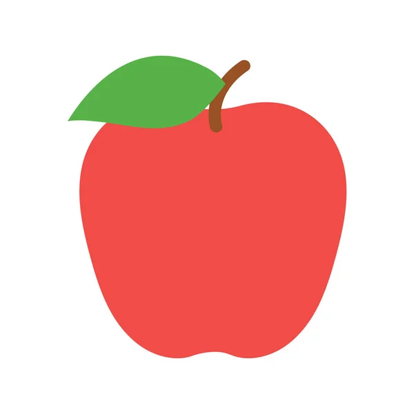 Rote Apfelfrüchte. Vektorillustration — Stockvektor