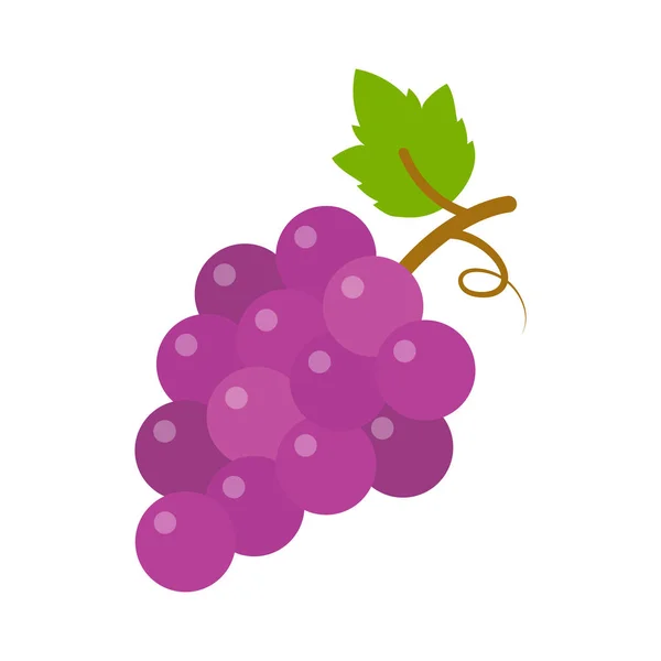 Trauben Symbol, Vektorfrucht Illustration, Natur Wein — Stockvektor