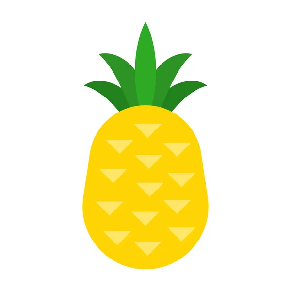 Ananas pictogram. Tropisch fruit — Stockvector