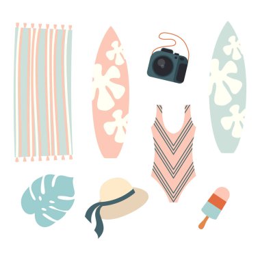 plaj tatil tasarım elemanları yaz