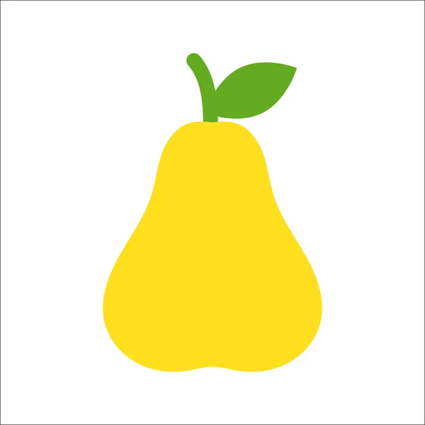 Fresh, yellow pear — Stock Vector