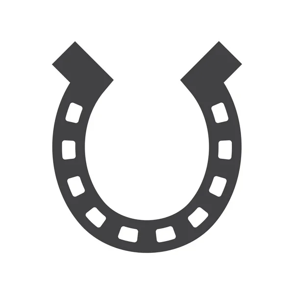 Horseshoe icon. good luck symbol — Stock Vector