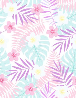 egzotik vektör çiçek tropikal desen