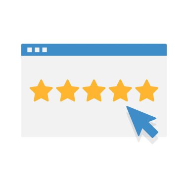 Müşteri yorumları, derecelendirme, kullanıcı geri bildirimi kavram simgesi