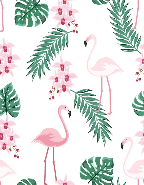 Flamingo wzór — Wektor stockowy