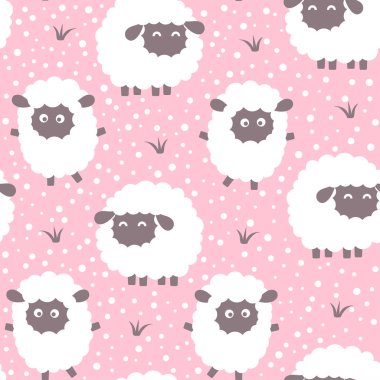 çizgi film koyunları kusursuz desen