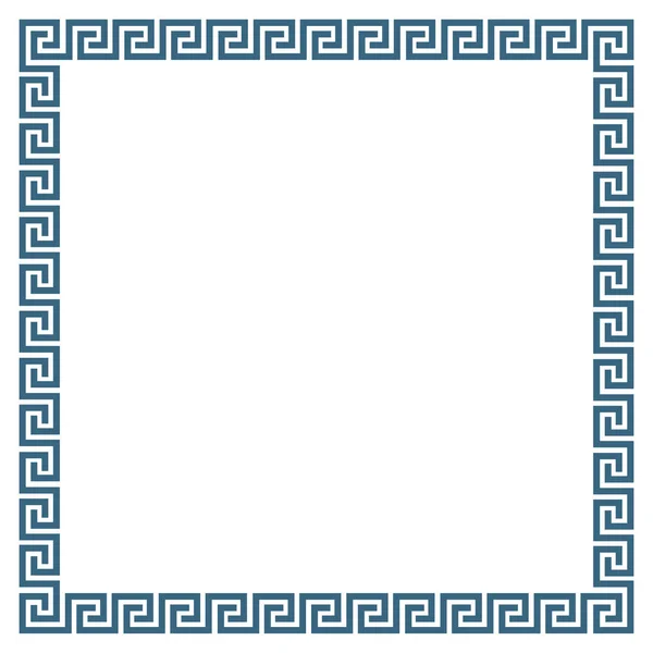 Декоративная квадратная рама в греческом стиле — стоковый вектор