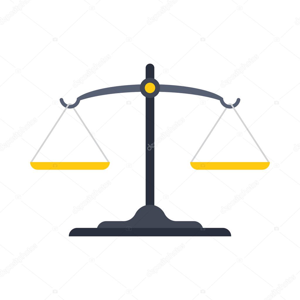 Scales of justice icon.