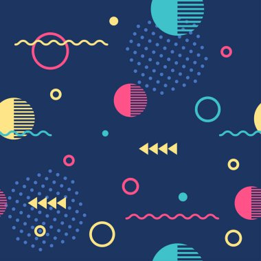 Soyut geometrik dikişsiz desen