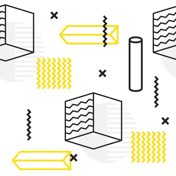 Abstraktes geometrisches nahtloses Muster — Stockvektor