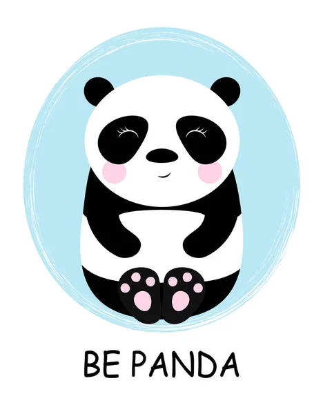 Sevimli küçük panda — Stok Vektör