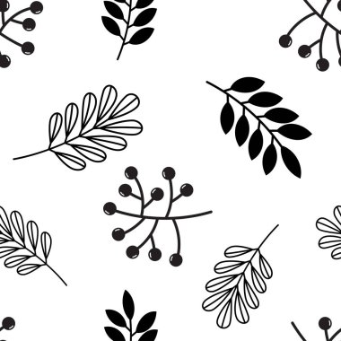 sonbahar yaprakları ve meşe palamutları ile Seamless modeli