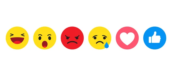 Set of emoticon for social media. Emoji icons.