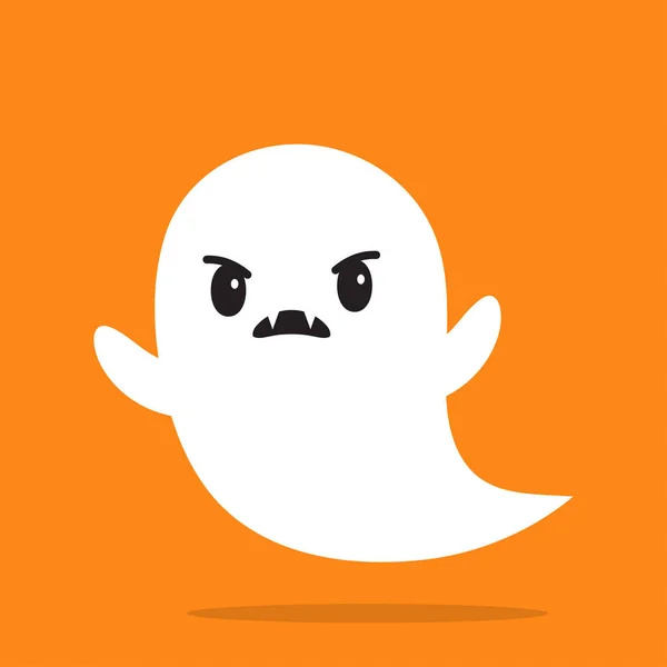 Flying Ghost Spirit wenst een Happy Halloween. — Stockvector