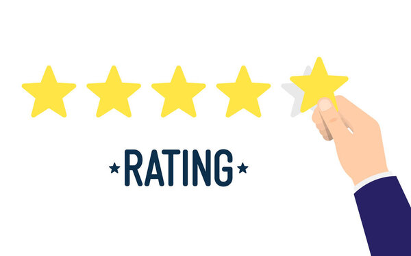 Отзывы клиентов, рейтинг, концепция классификации. Место. Пять звезд
