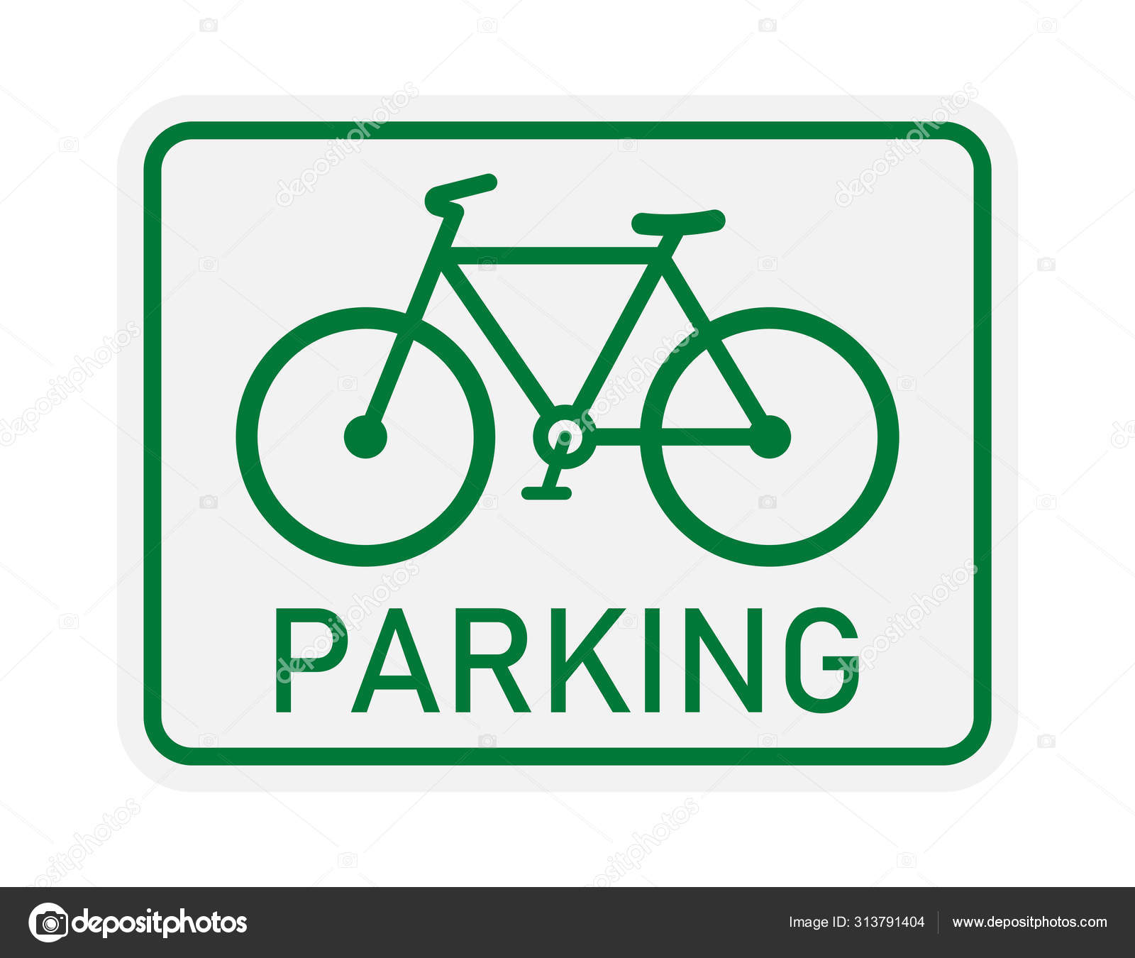 도로 표지판. 자전거 주차장 스톡 벡터 - ©Makc76 313791404, image size:1600x1350
