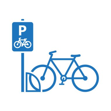 Yol tabelası. Bisiklet parkı