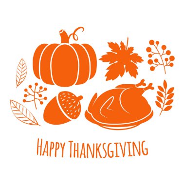 Mutlu Şükran günü sonbahar arka plan.