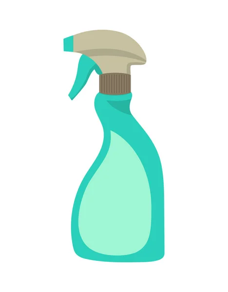 Tisztító Spray Palack Elszigetelt Fehér Háttér Háztartási Szerszám Vektor Illusztráció — Stock Vector