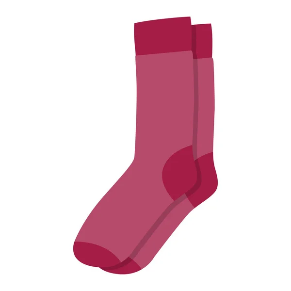 Chaussettes Homme Femme Laine Isolé Sur Fond Blanc Illustration Vectorielle — Image vectorielle