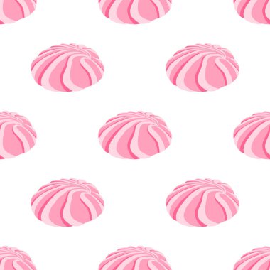 Pembe şekerlemeli beyaz vektör arkaplan, pürüzsüz desen