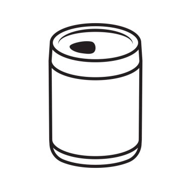 İçkiyi aç. Metal içecek kutusu. Vektör İllüstrasyonu.