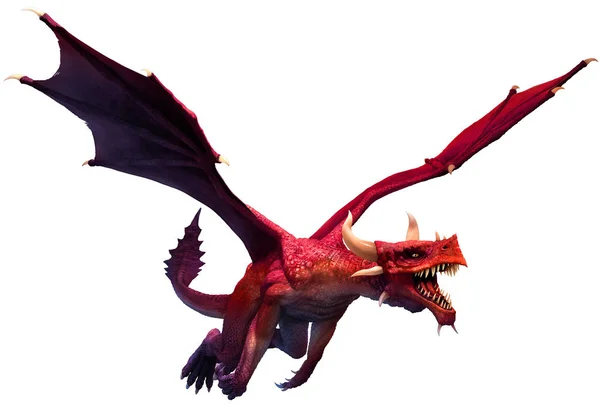 Dragón Rojo Ilustración — Foto de Stock