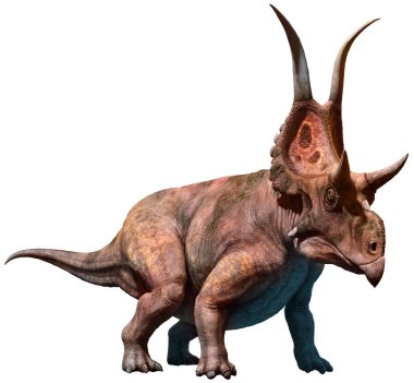 Giraffatitan fom Kretase çağı 3d çizim