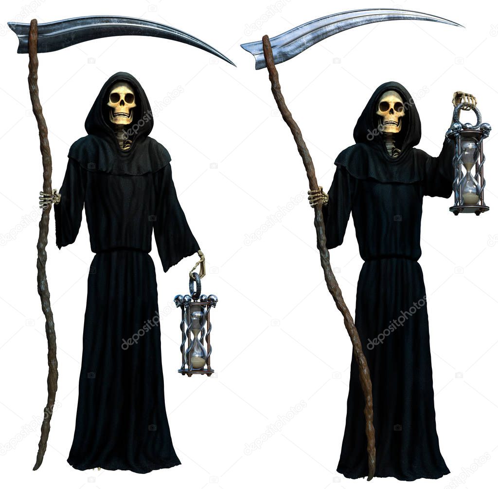 Grim reaper 3D illustration