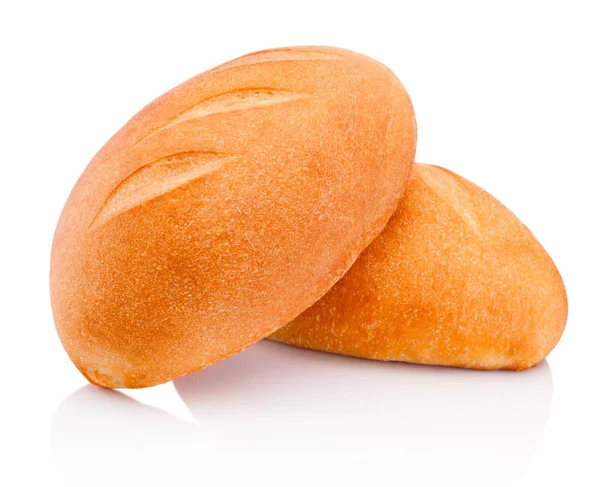 Somun Ekmek Beyaz Arka Plan Üzerinde Izole — Stok fotoğraf