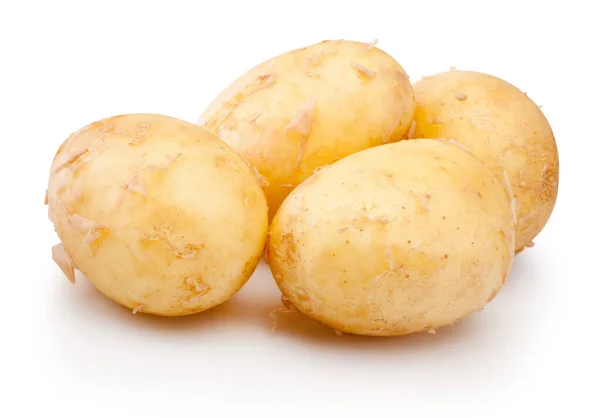 Сирі Картопляні Овочі Ізольовані Білому Тлі — стокове фото
