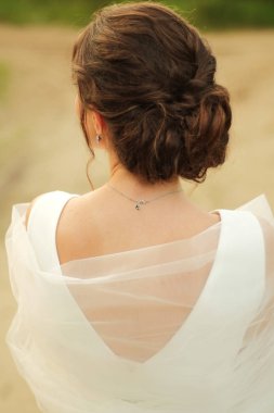 Gelin peçe için onu geri ile standları