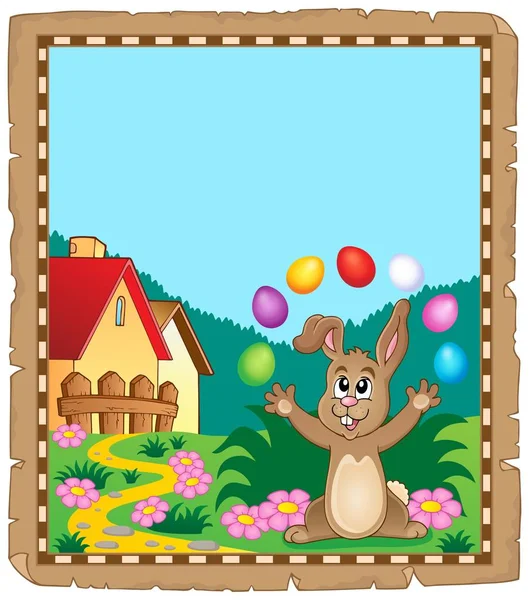 Parchment Easter Bunny Topic Eps10 Vector Illustration — Stock Vector