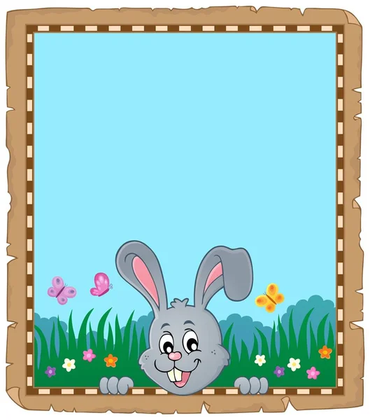 Pergament Med Lurar Easter Bunny Eps10 Vektorillustration — Stock vektor