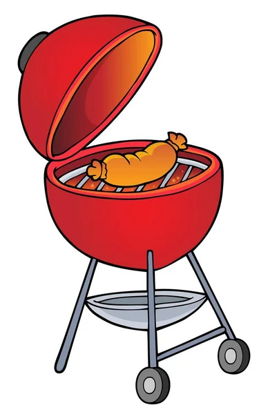 Barbacoa Tema Imagen Eps10 Vector Ilustración — Vector de stock