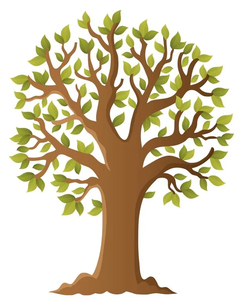 Ağaç Konu Resmi Eps10 Vektör Illüstrasyonu — Stok Vektör