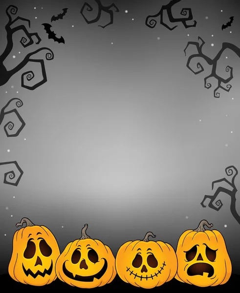 Halloween Kürbisse Thema Bild Eps10 Vektorillustration — Stockvektor