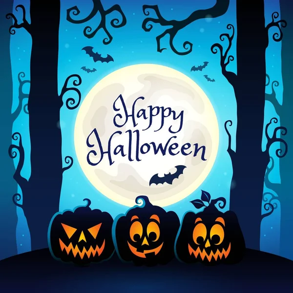 Happy Halloween Composition Image Eps10 Векторная Иллюстрация — стоковый вектор