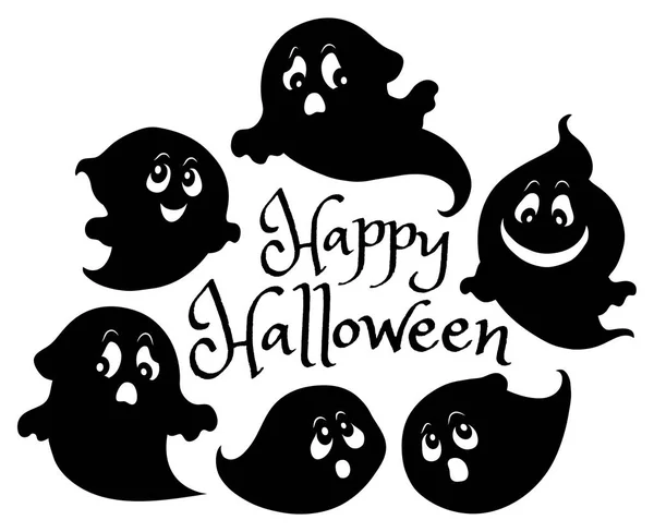 Szczęśliwy Obraz Kompozycji Halloween Eps10 Wektor Ilustracji — Wektor stockowy