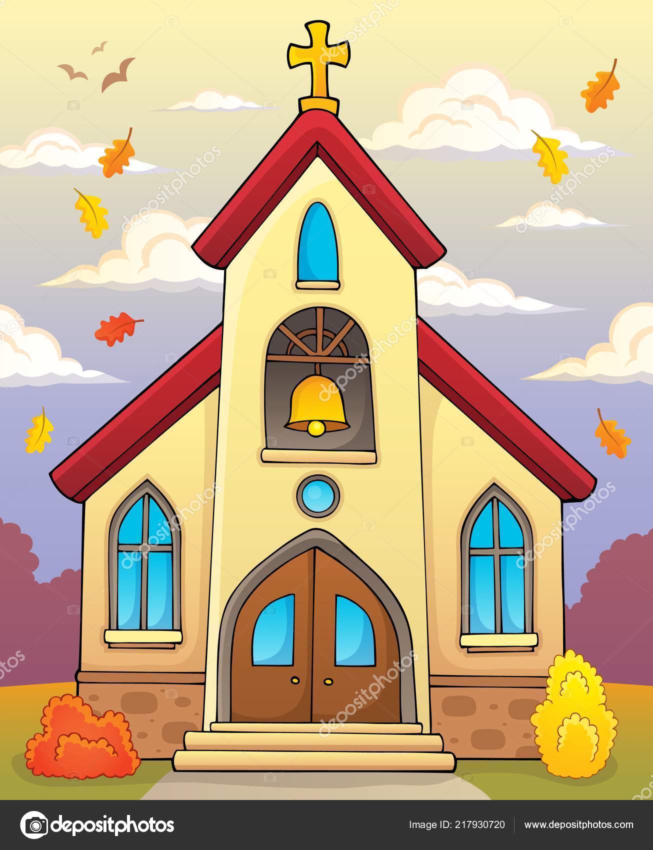 Church Building Theme Image Eps10 Vector Illustration Stock Vector Image by ©clairev #217930720 Church Building Theme Image Eps10 Vector Illustration Stock Vector Image by ©clairev #217930720