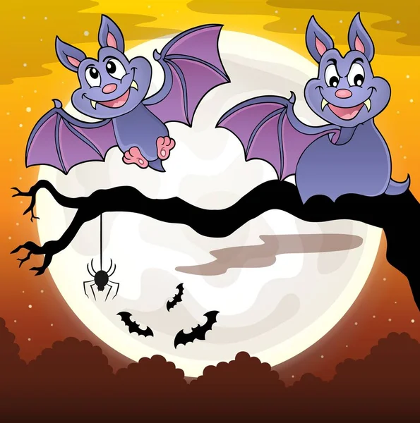 Bats Theme Image Eps10 Vector Illustration — Stock Vector